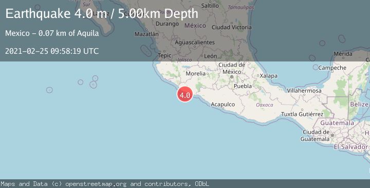 Map of OFFSHORE MICHOACAN, MEXICO