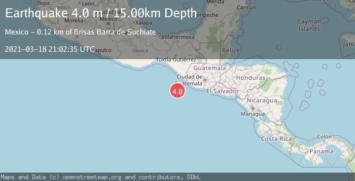 Map of OFF COAST OF CHIAPAS, MEXICO
