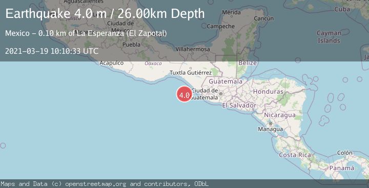 Map of OFFSHORE CHIAPAS, MEXICO