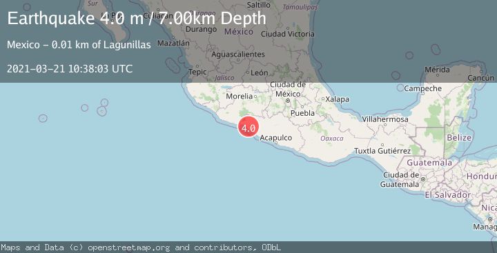Map of GUERRERO, MEXICO