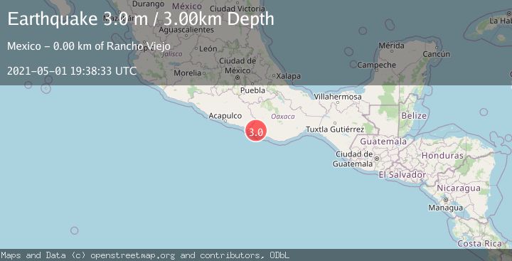 Map of OAXACA, MEXICO