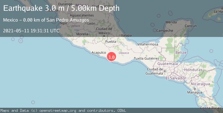 Map of OAXACA, MEXICO