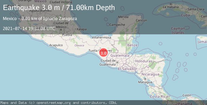 Map of CHIAPAS, MEXICO