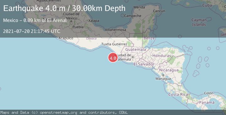Map of OFFSHORE CHIAPAS, MEXICO