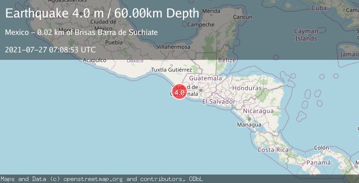 Map of OFFSHORE CHIAPAS, MEXICO