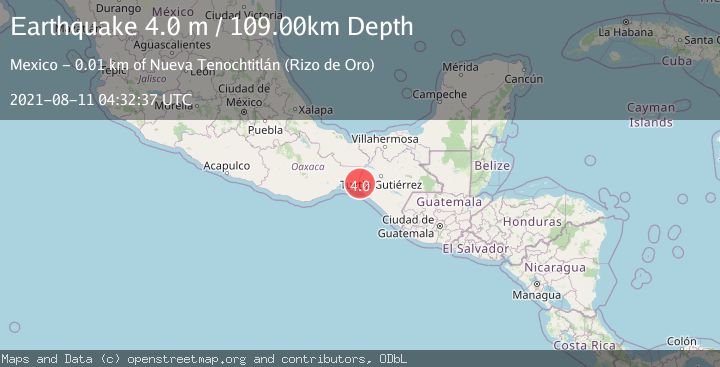 Map of CHIAPAS, MEXICO