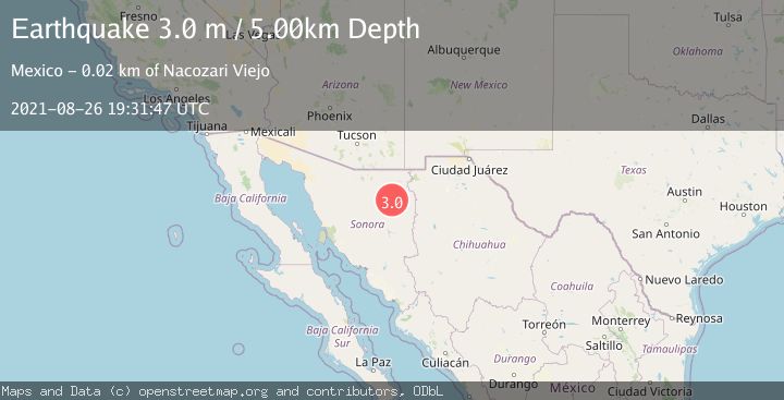Map of SONORA, MEXICO