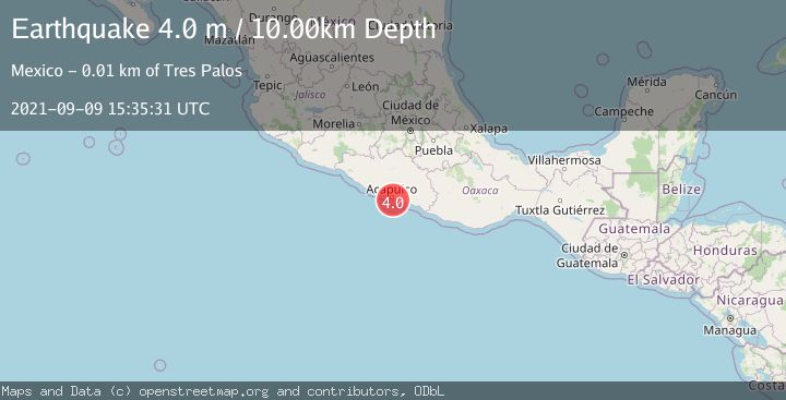 Map of GUERRERO, MEXICO