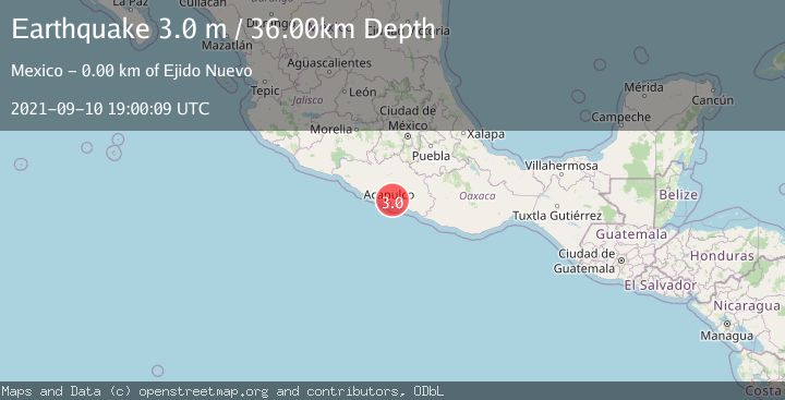 Map of GUERRERO, MEXICO