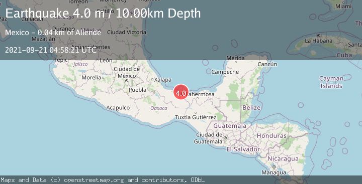 Map of OFFSHORE VERACRUZ, MEXICO