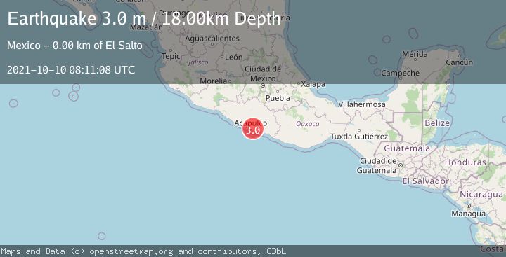 Map of GUERRERO, MEXICO