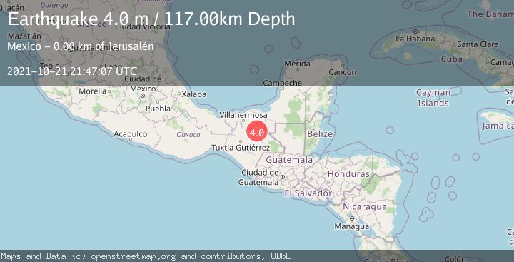 Map of CHIAPAS, MEXICO