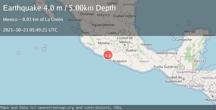 Map of GUERRERO, MEXICO