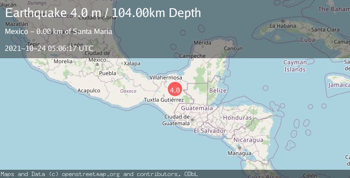 Map of CHIAPAS, MEXICO