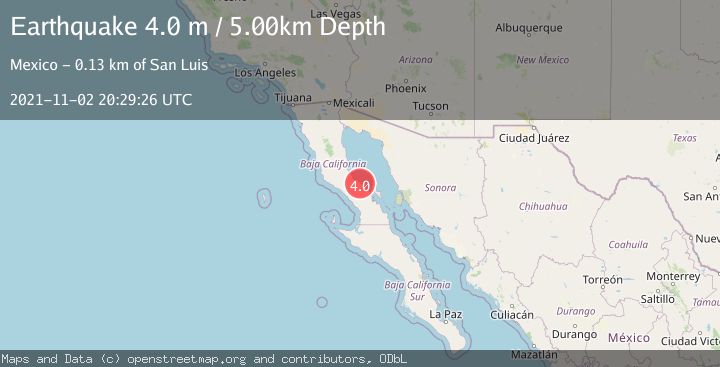 Map of BAJA CALIFORNIA, MEXICO