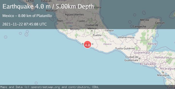 Map of GUERRERO, MEXICO