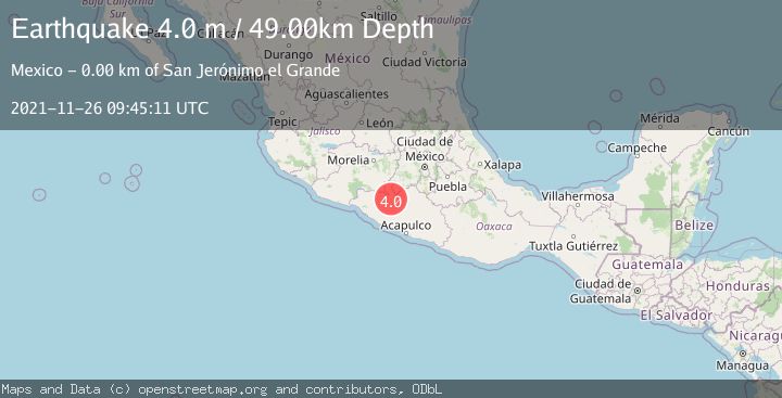 Map of GUERRERO, MEXICO