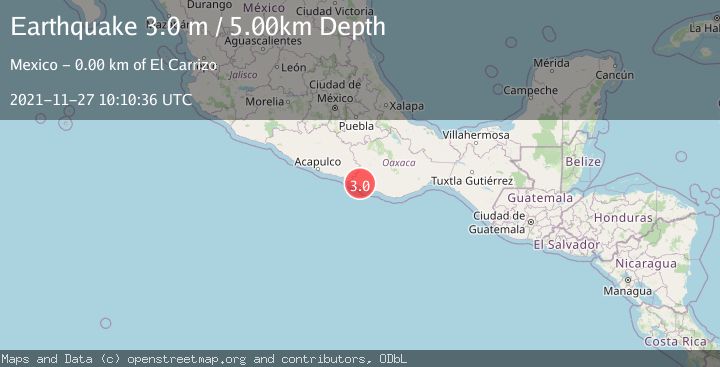Map of OAXACA, MEXICO