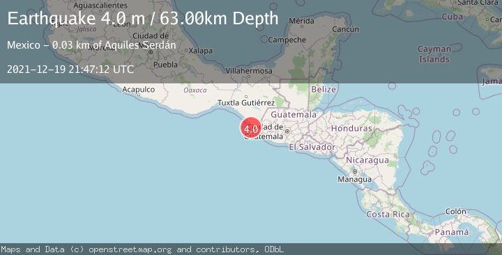 Map of OFFSHORE CHIAPAS, MEXICO
