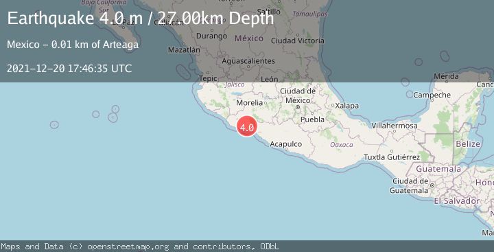 Map of MICHOACAN, MEXICO