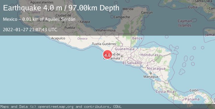 Map of OFFSHORE CHIAPAS, MEXICO