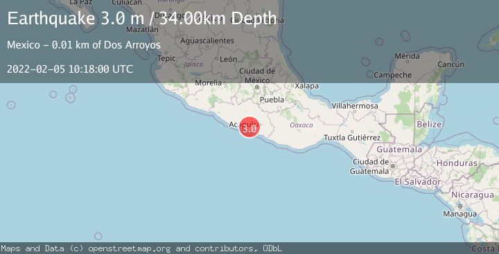 Map of GUERRERO, MEXICO