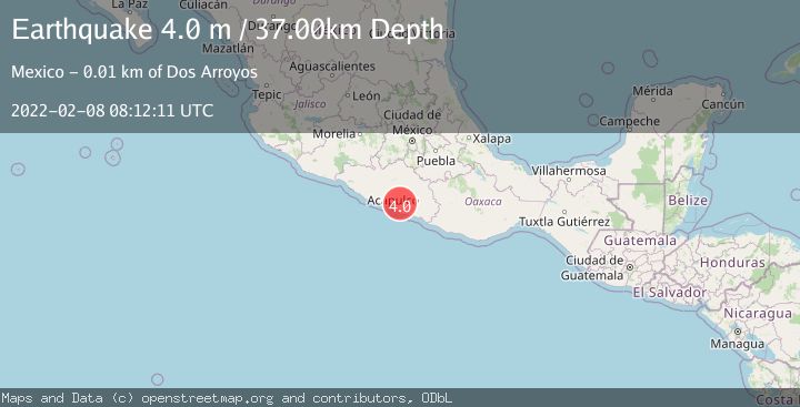 Map of GUERRERO, MEXICO