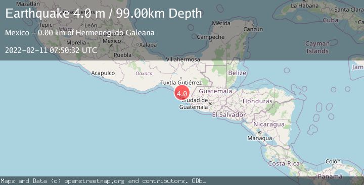 Map of CHIAPAS, MEXICO