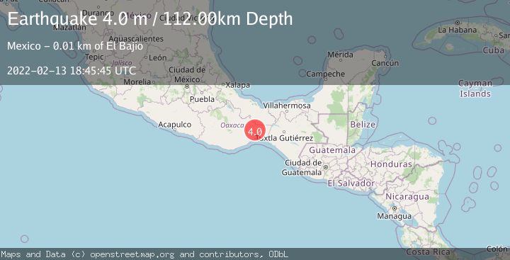 Map of OAXACA, MEXICO
