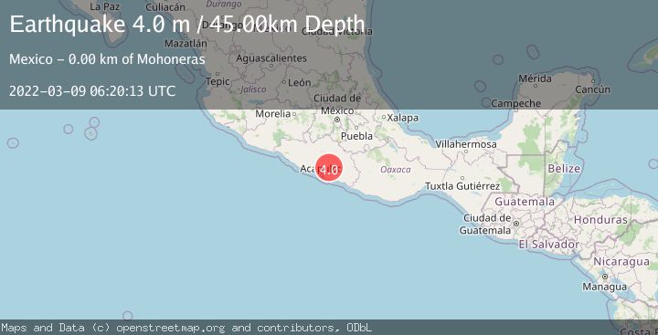 Map of GUERRERO, MEXICO