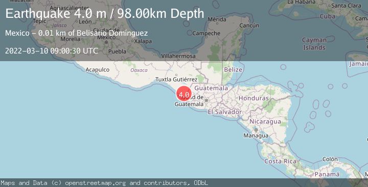Map of CHIAPAS, MEXICO