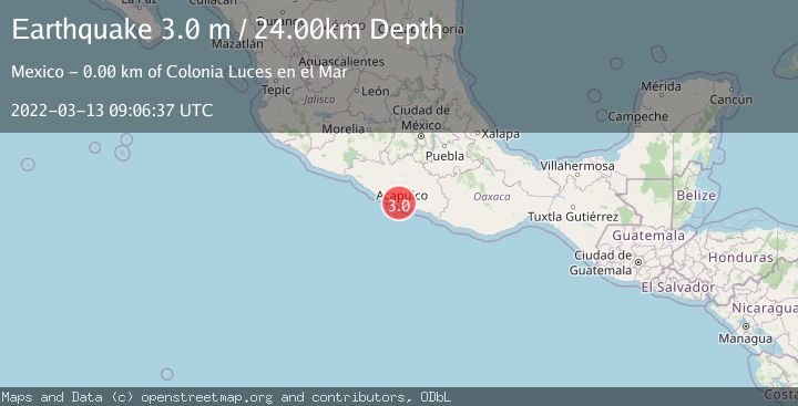 Map of GUERRERO, MEXICO