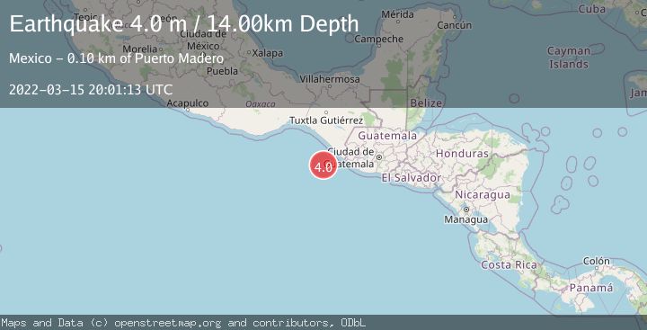 Map of OFFSHORE CHIAPAS, MEXICO