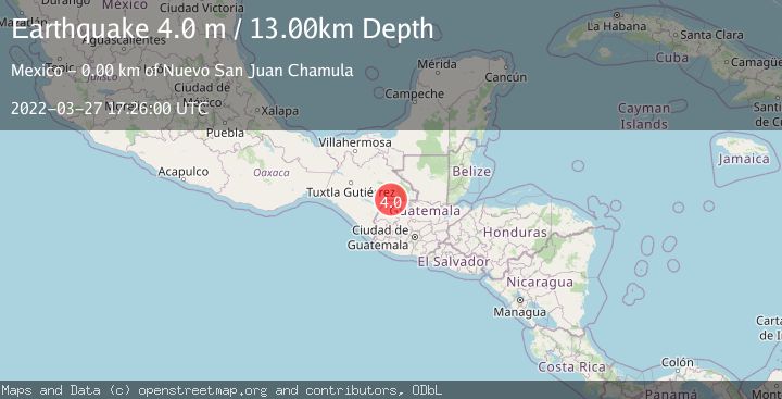 Map of CHIAPAS, MEXICO