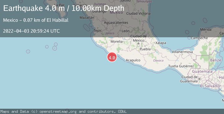 Map of OFFSHORE MICHOACAN, MEXICO