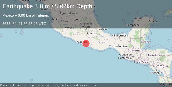 Map of GUERRERO, MEXICO