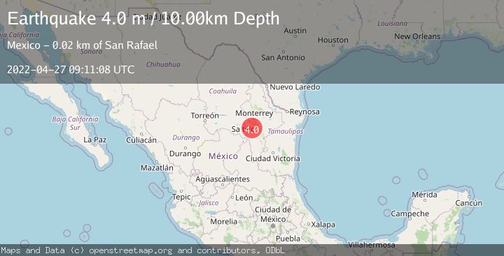Map of NUEVO LEON, MEXICO