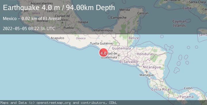 Map of OFFSHORE CHIAPAS, MEXICO