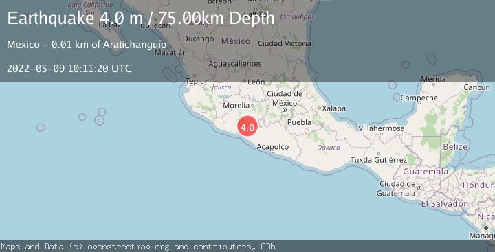Map of GUERRERO, MEXICO