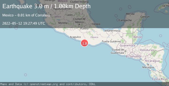 Map of OFFSHORE OAXACA, MEXICO