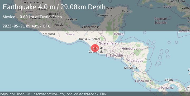 Map of CHIAPAS, MEXICO