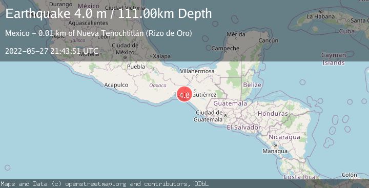 Map of CHIAPAS, MEXICO
