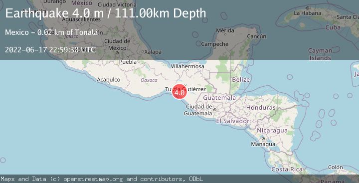 Map of CHIAPAS, MEXICO