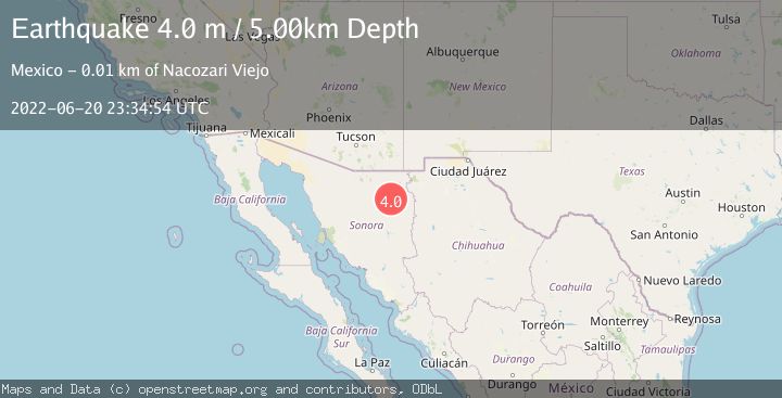 Map of SONORA, MEXICO