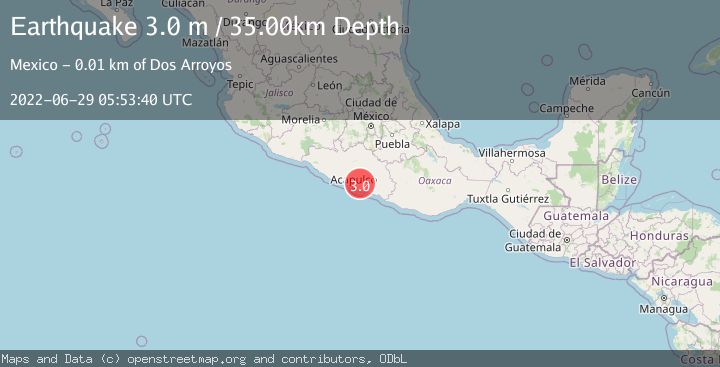 Map of GUERRERO, MEXICO