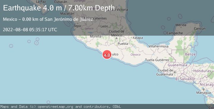 Map of GUERRERO, MEXICO