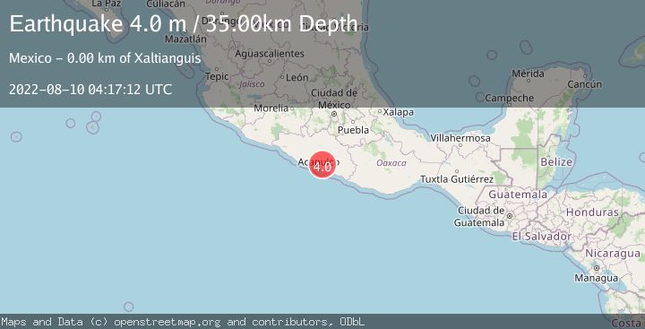 Map of GUERRERO, MEXICO