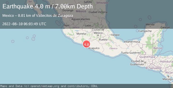 Map of GUERRERO, MEXICO