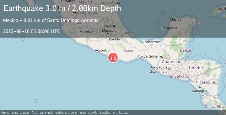 Map of OFFSHORE OAXACA, MEXICO