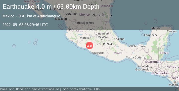 Map of GUERRERO, MEXICO